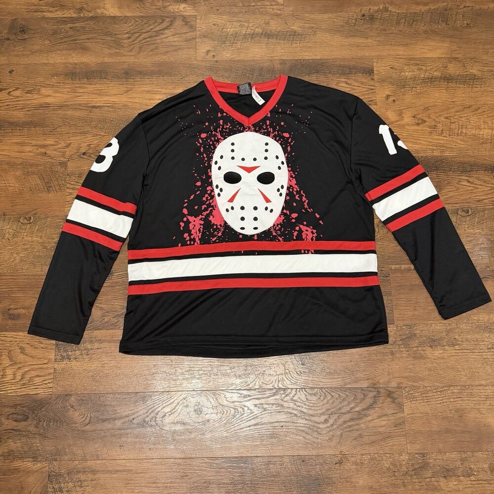 Jason Voorhees Hockey Jersey Friday the 13th Size XXL Mens 2XL Horror Halloween